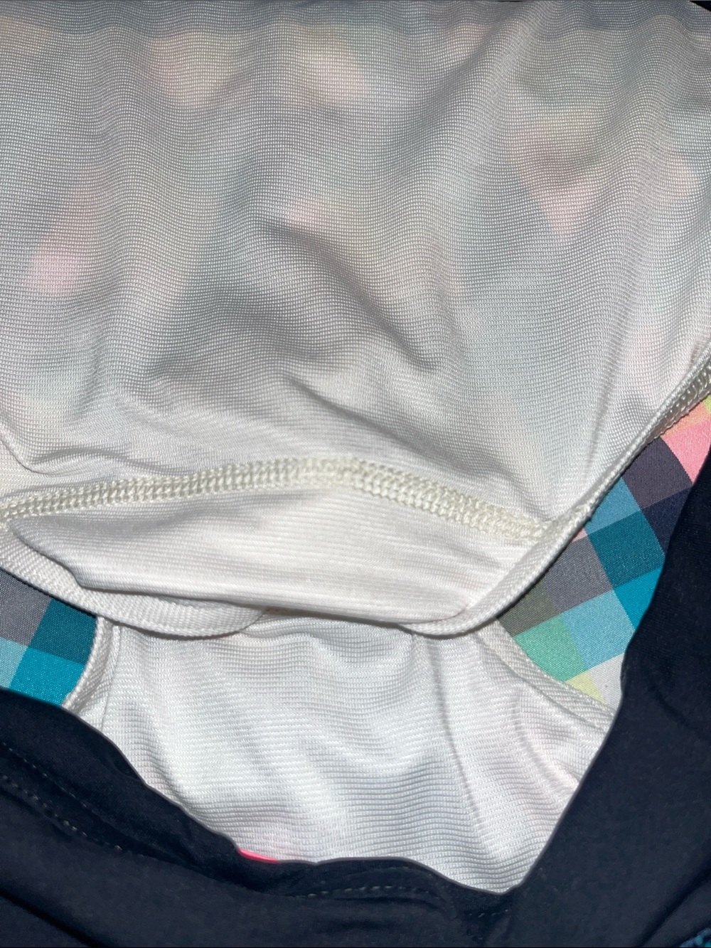 Lululemon Pastel Plaid Athletic Shorts with Black Waistband Size 10 - Picture 3 of 7